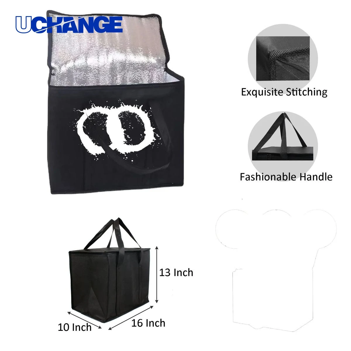Non-woven Insulated Reusable Tote Bag for Food 1