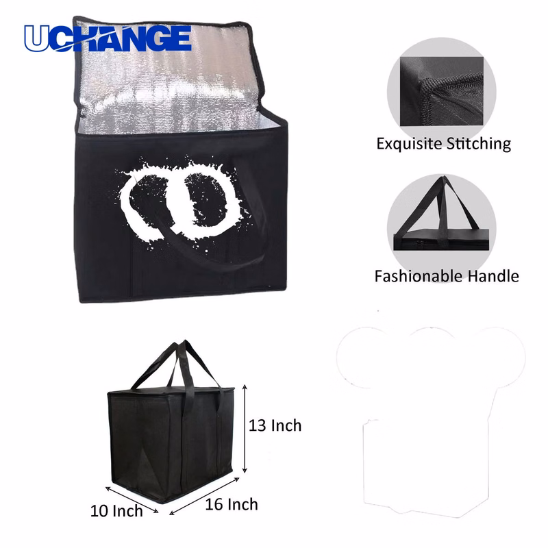 Non-woven Insulated Reusable Tote Bag for Food