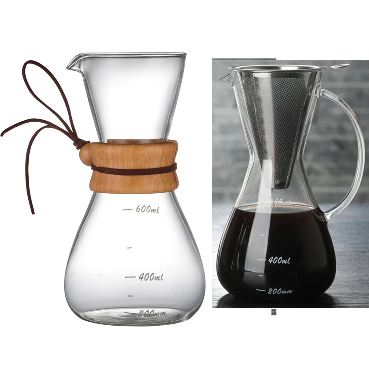 20 oz Pour Over Coffee Maker Cup 1