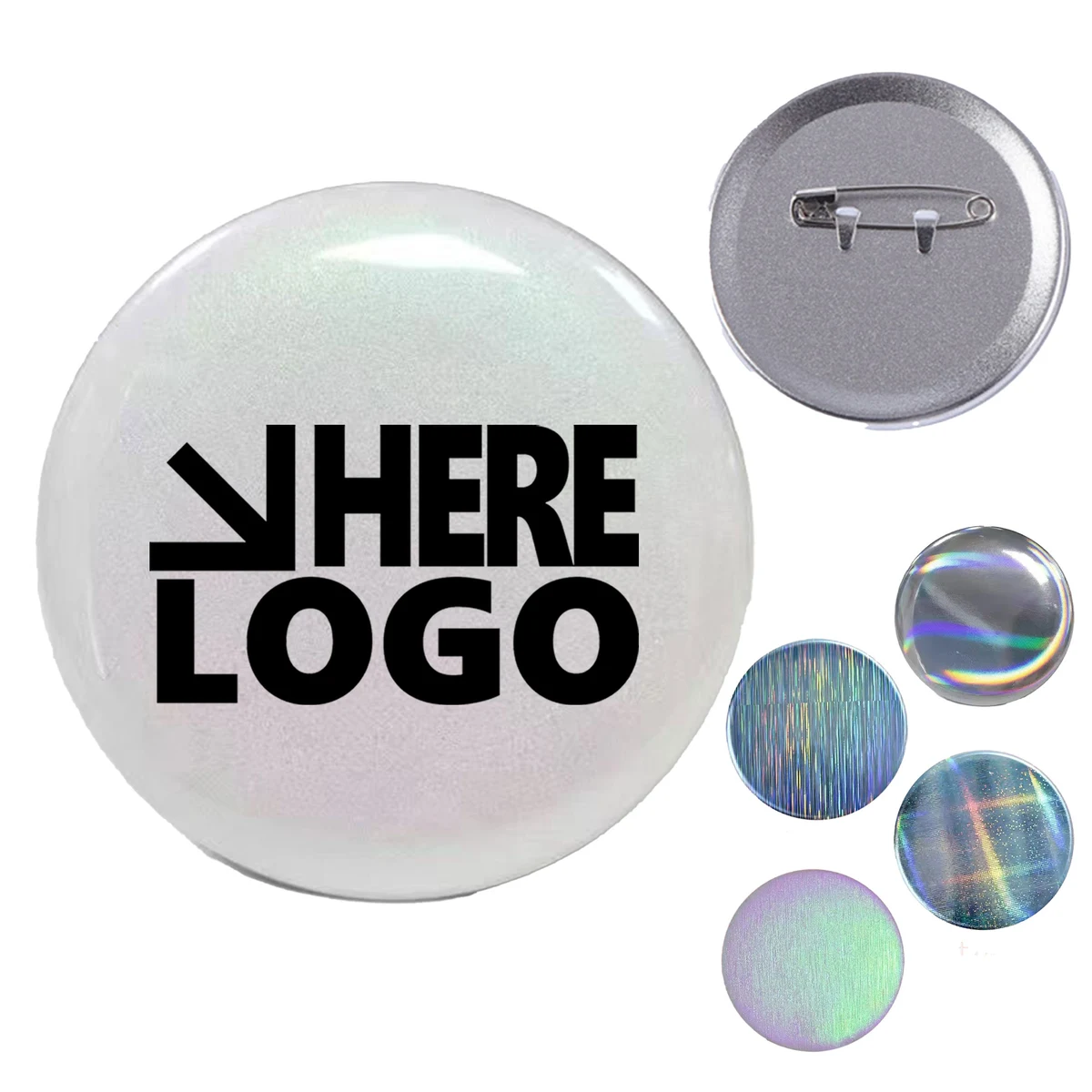 2.3" Round Buttons Pins MOQ 100 1