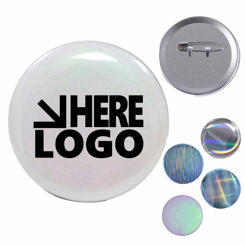 2.3" Round Buttons Pins MOQ 100