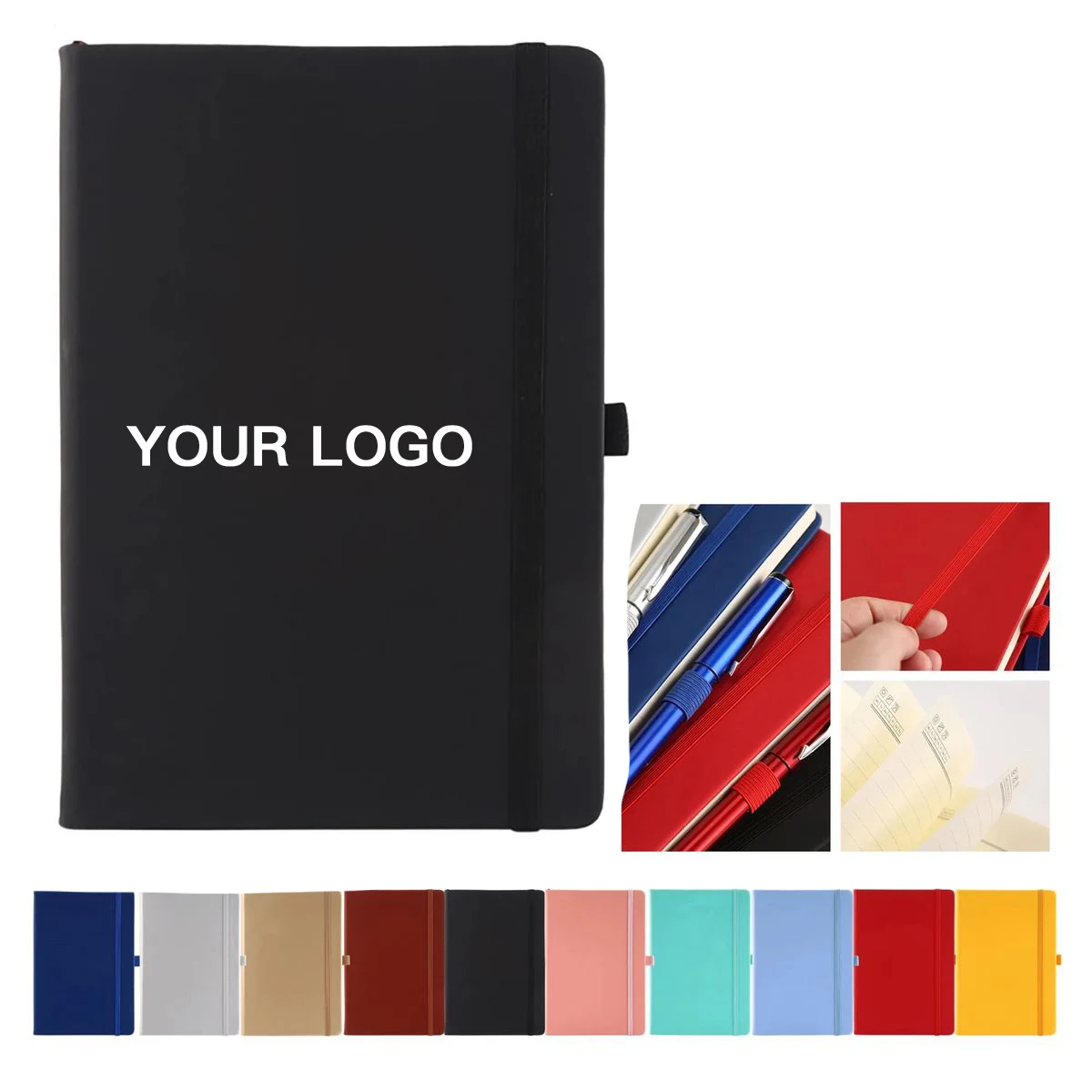 A5 PU Leather Journal with Secure Strap Design 1