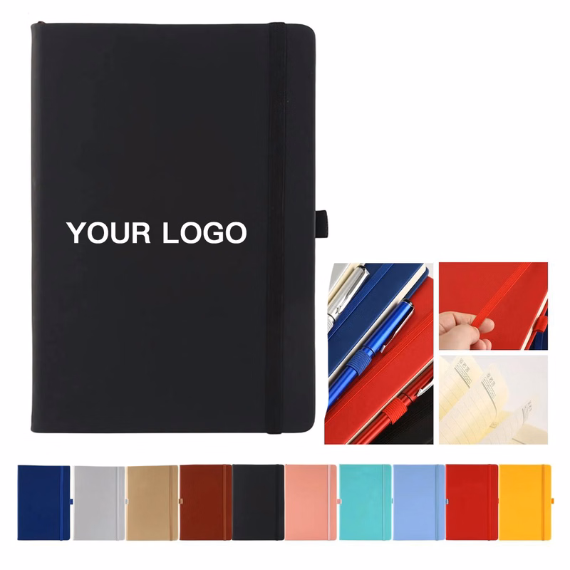 A5 PU Leather Journal with Secure Strap Design