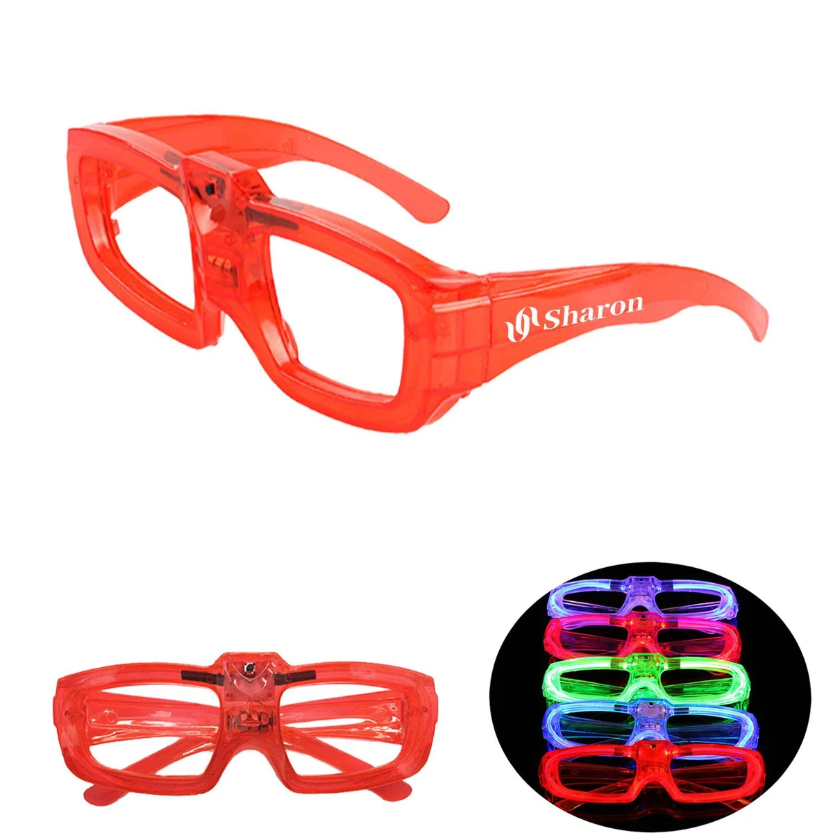 Light Up LED Glasses Mardi Gras Party Supplies 1