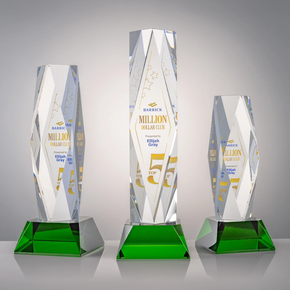 President VividPrint™ Award on Base - Green 1
