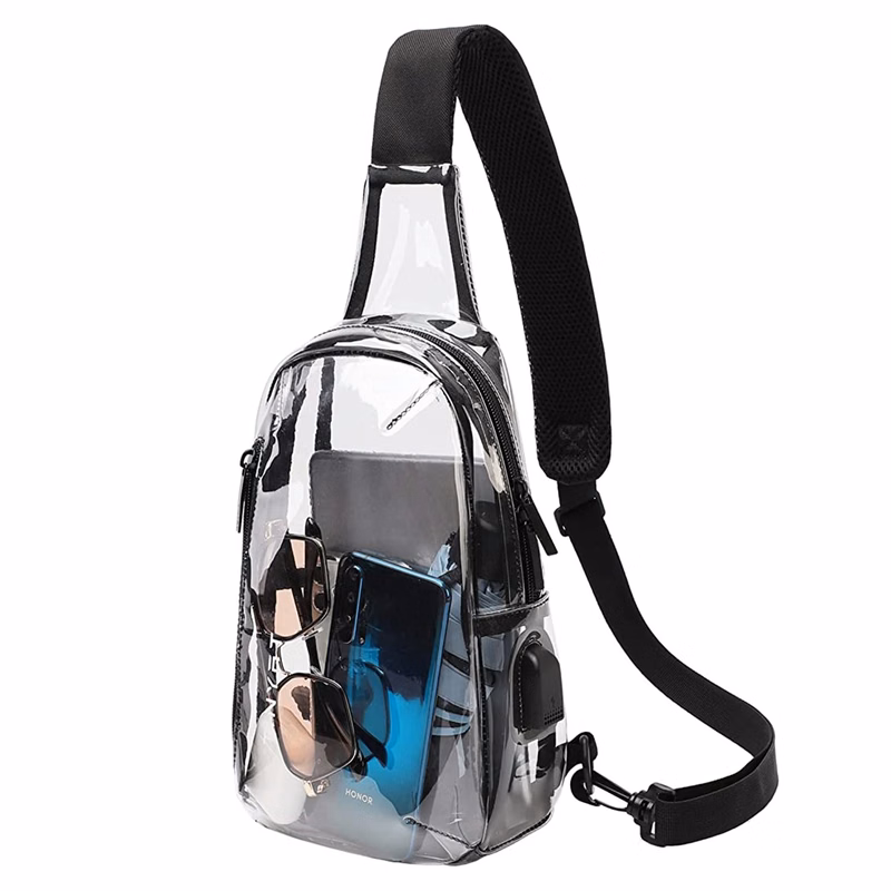 Clear Sling Bag With USB Charging Port