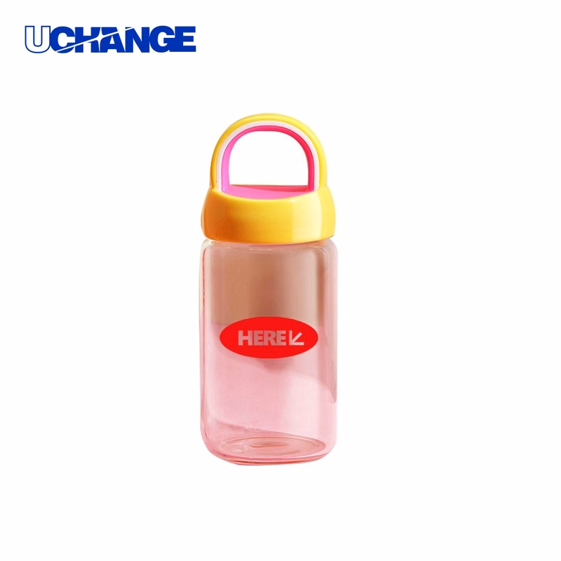 Portable Glass Water Bottle Container