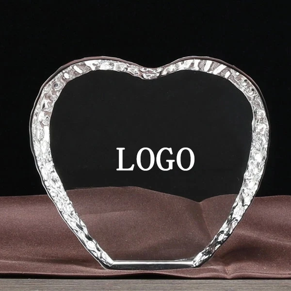 Heart shaped Iceberg Crystal Trophy 1
