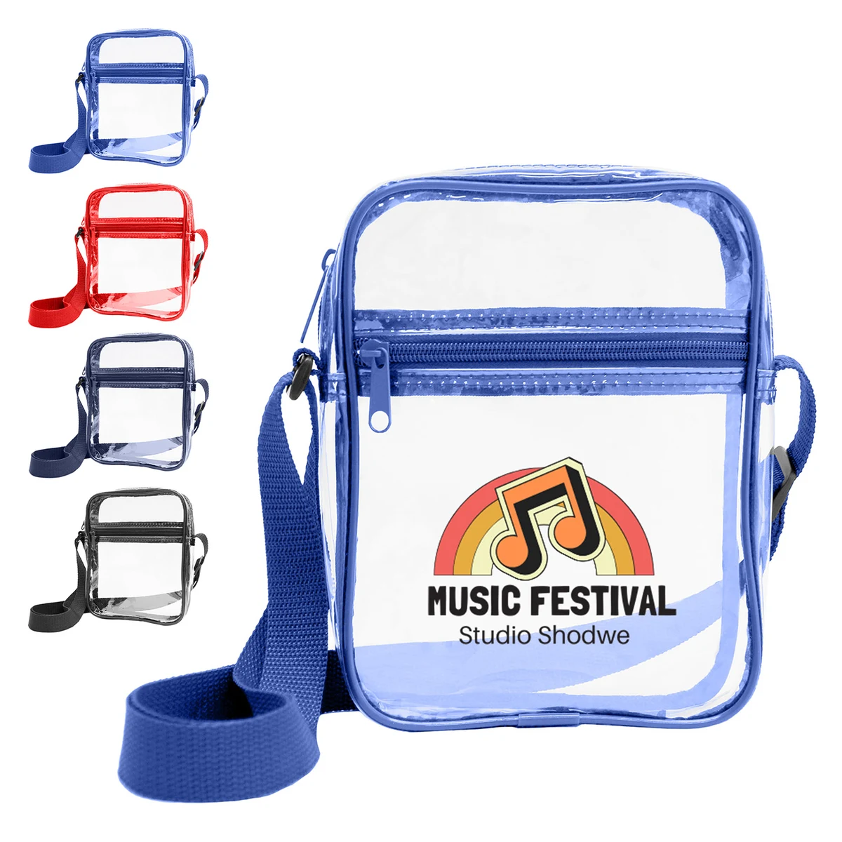 Clear PVC Crossbody Shoulder Bag 1