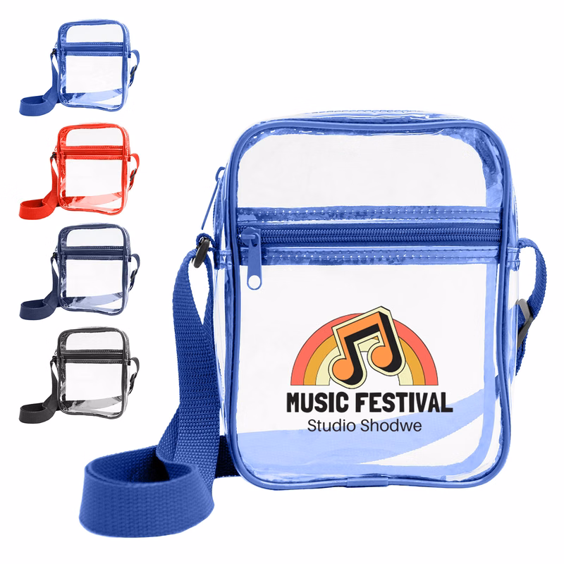 Clear PVC Crossbody Shoulder Bag