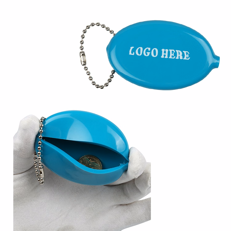 PVC Coin Purse with Keychain