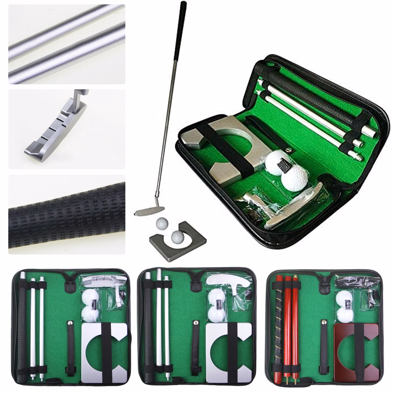 Portable Golf Putter Set Kit with Ball Hole Cup
