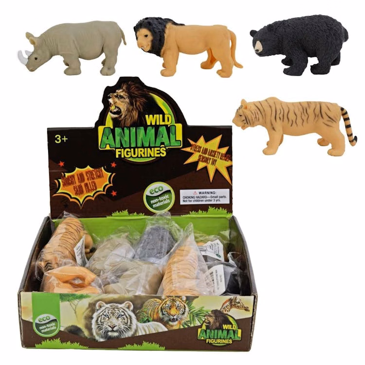 Sand-Filled Animal Toys - Assorted