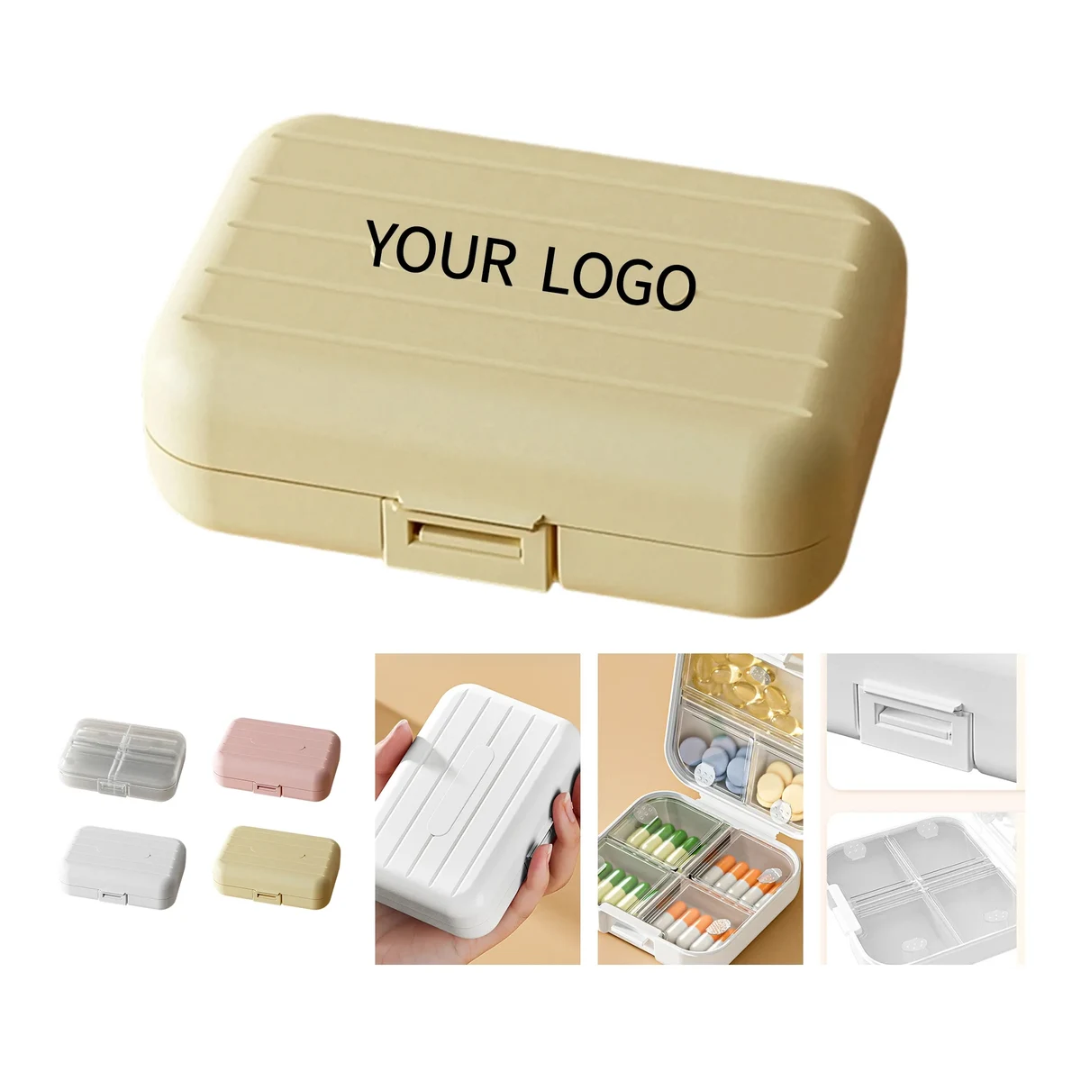 Weekly Sealed Pill Organizer with Transparent Body 1