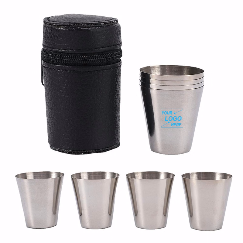 1oz Stainless Steel Shot Glass Set