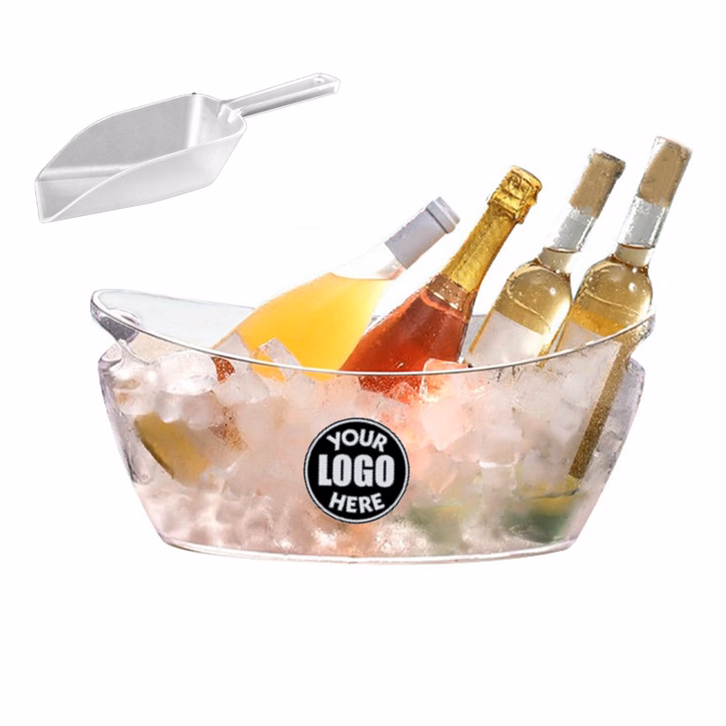 5-liter boat-shaped champagne bucket with ice scoop