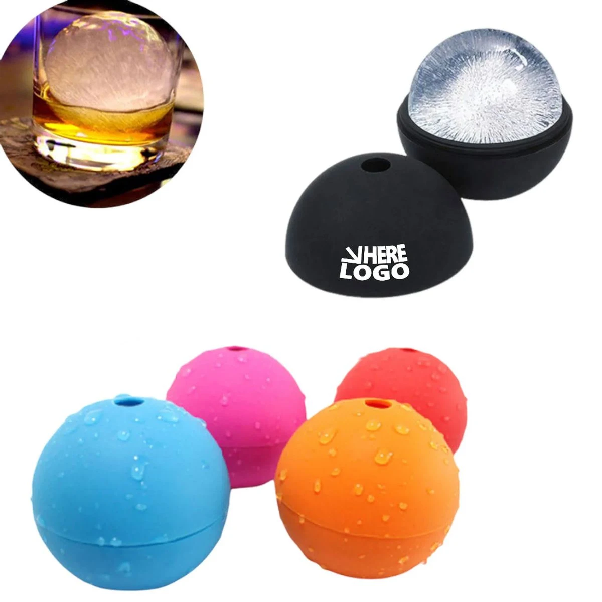 Large Silicone Ice Ball Maker Mold 1