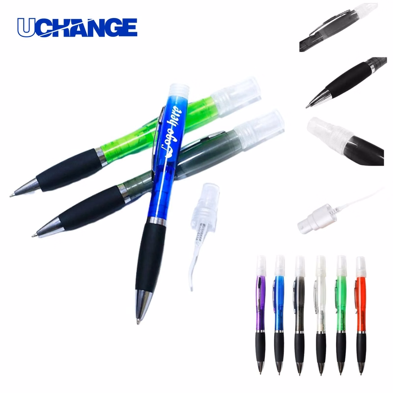 Ballpoint Pen With Spray Bottle for Hygiene