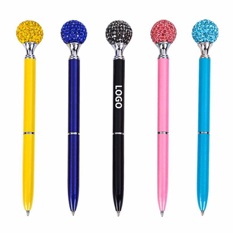 Diamond Ball Flower Ball Metal Pen