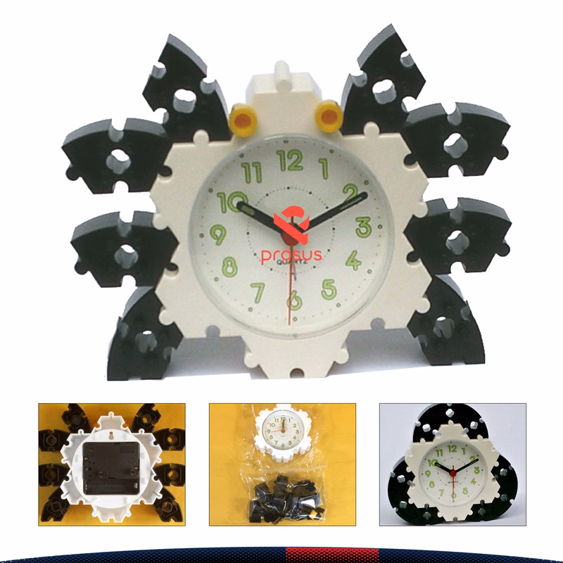 DIY Building Block Assembled Alarm Clock