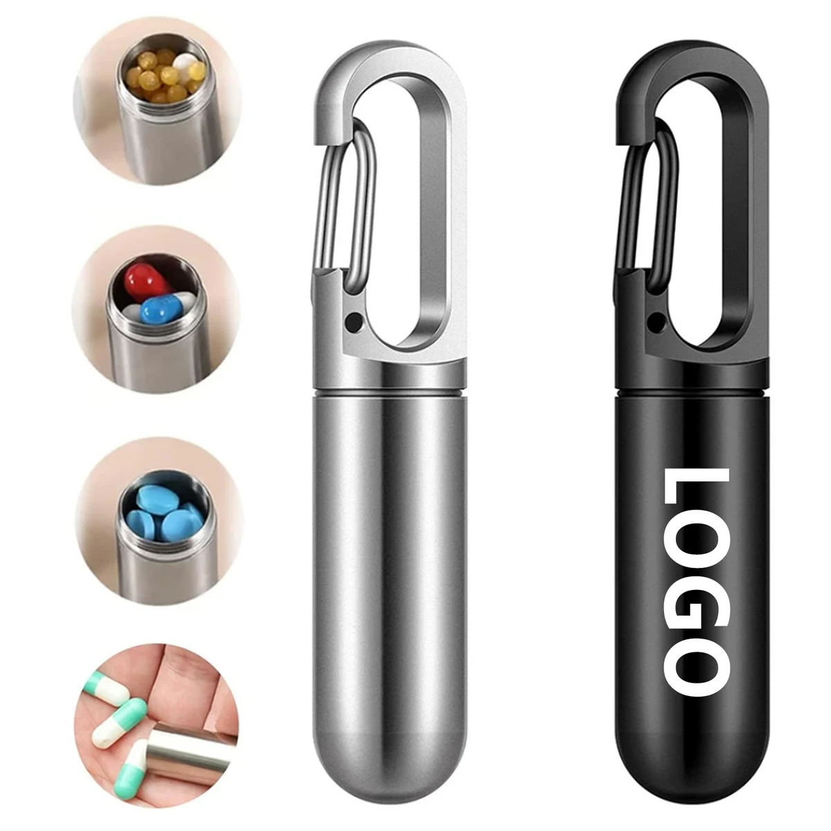 Stainless Steel Pill Box Case 1