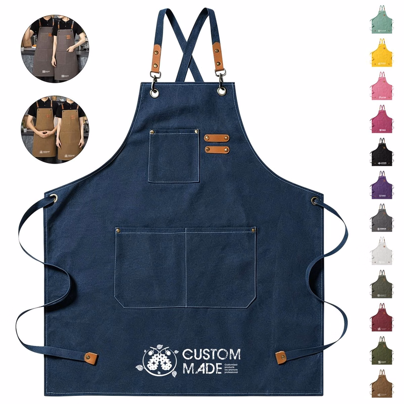 Adjustable Poly/Cotton Canvas Kitchen Apron