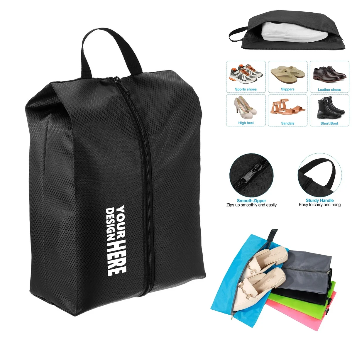 Large Waterproof Portable Travel Shoe Bag 1
