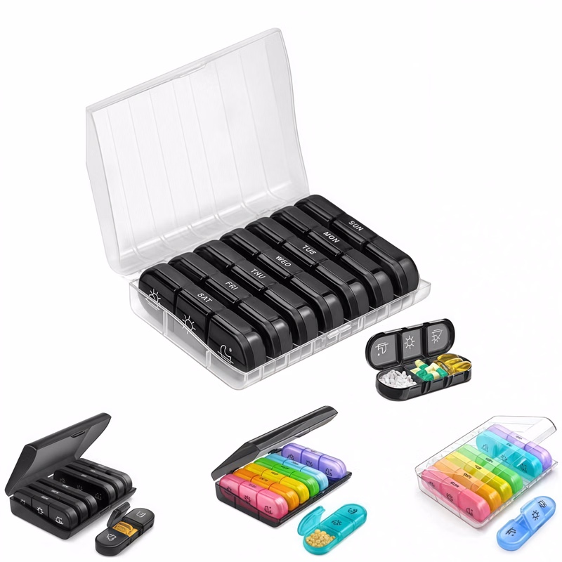 Portable 7-Day Pill Box