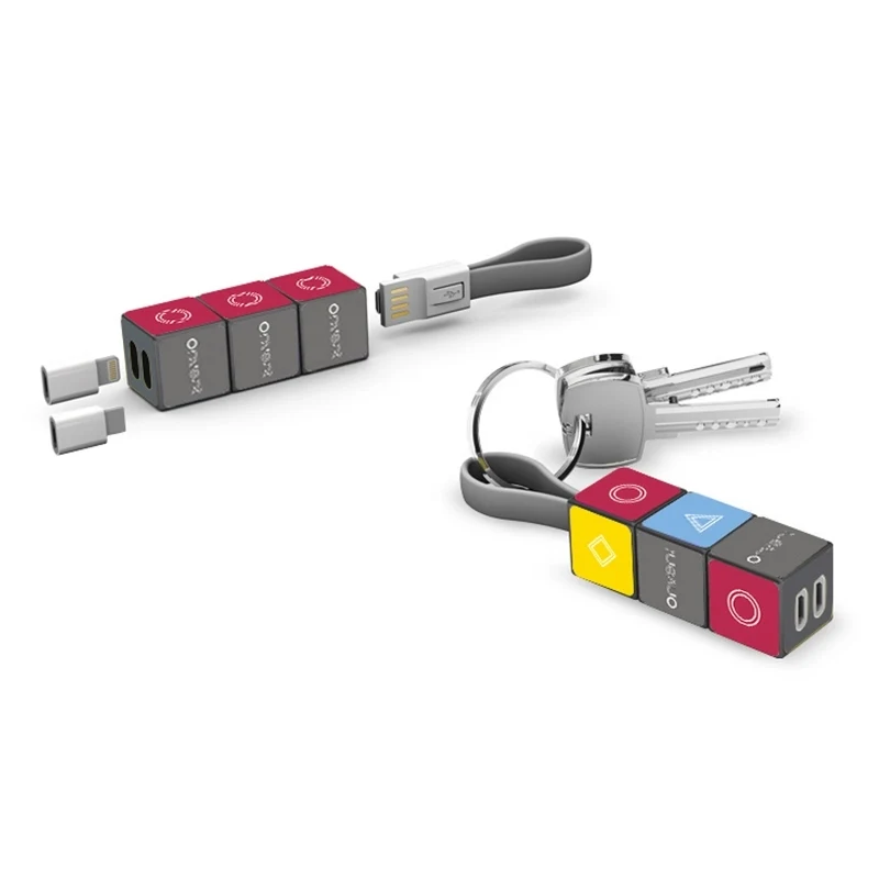 Cube Data Cable Keychain 1