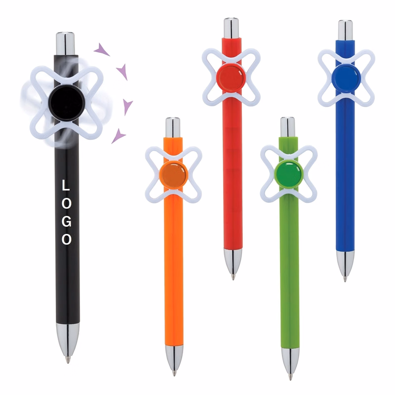 Pinwheel Spinner Clip Pen