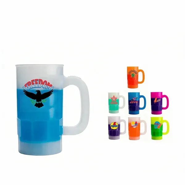 22oz Beer Mug With Handle for Commutes, Fitness and Travel 1