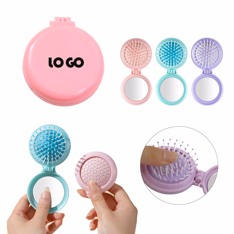 Folding Air Cushion Comb With Mirror