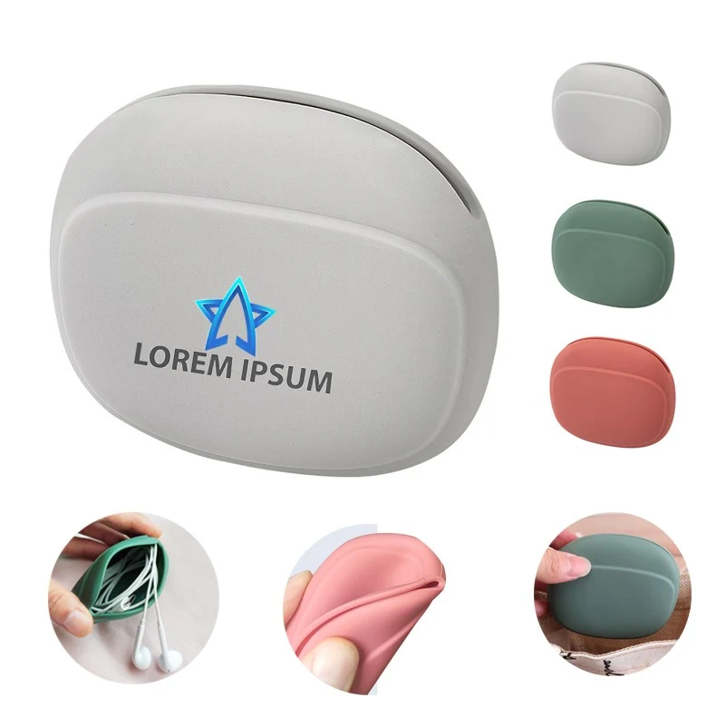 Portable Soft Silicone Earphone Bag Phone Charger Box 1