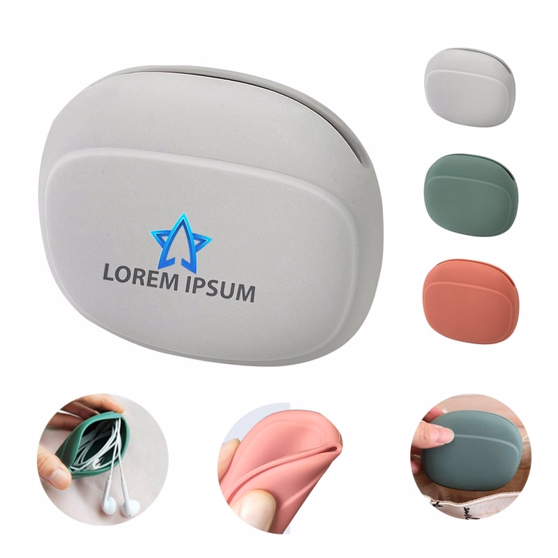Portable Soft Silicone Earphone Bag Phone Charger Box