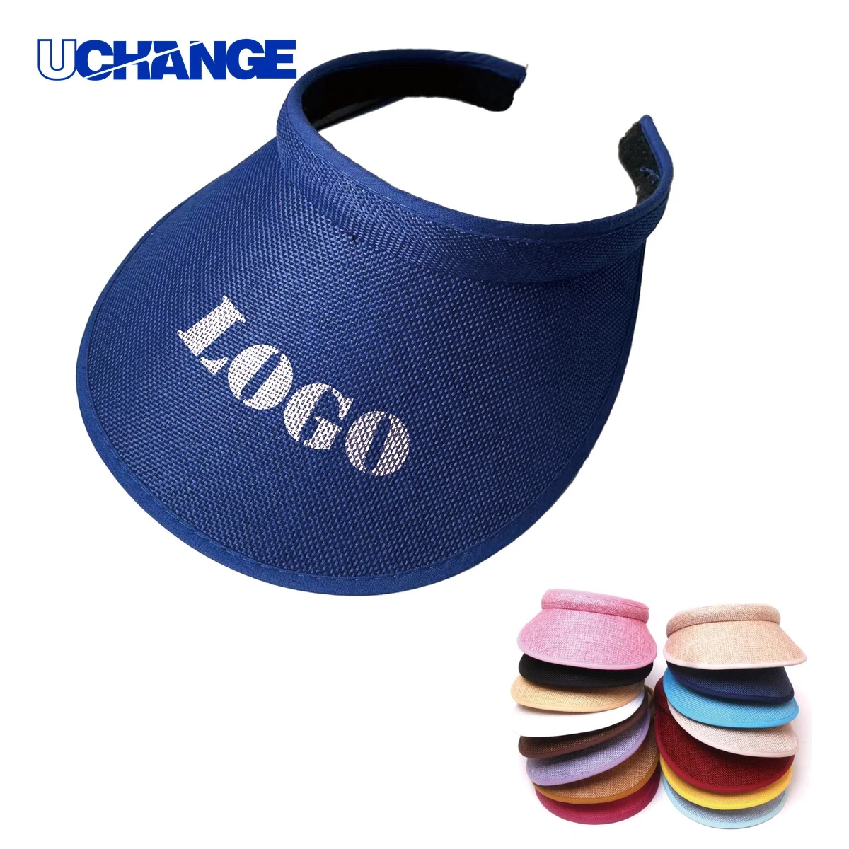 Cotton Wide Brim Sun Visor Hat 1
