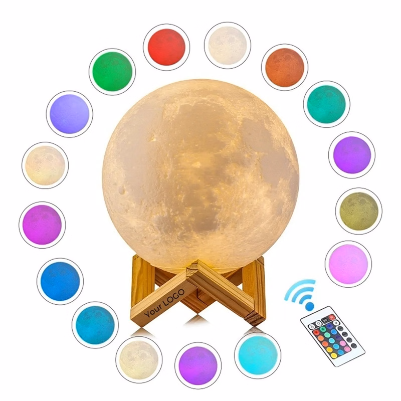 Mind-Glowing Moon Lamp 16 Color Night Light