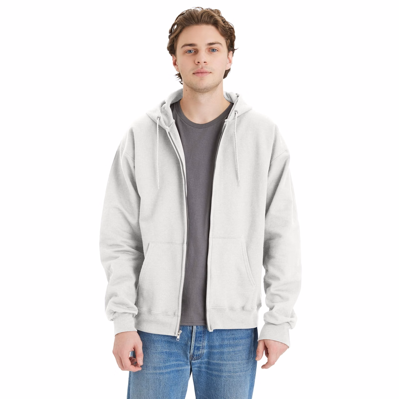 Hanes Ultimate Cotton® Full-Zip Fleece Hoodie