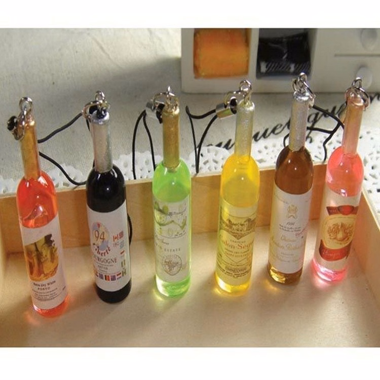 Wine Bottle Phone Pendant