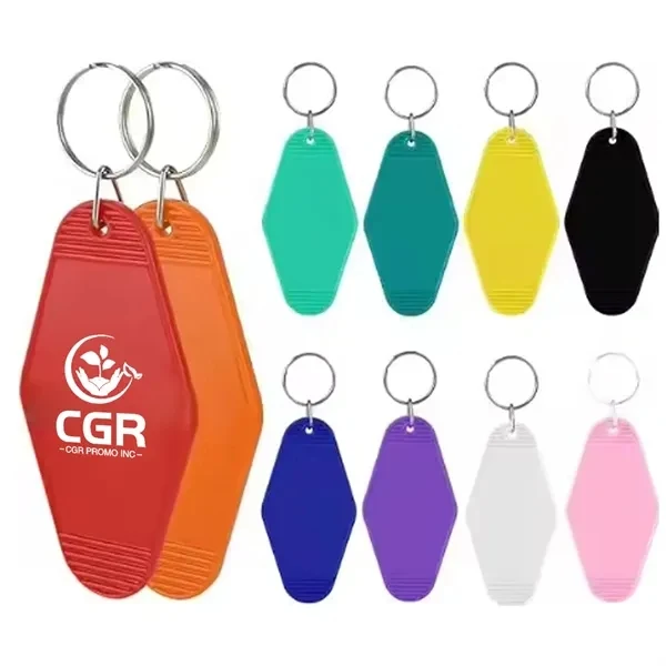 Retro Motel Key Tag with Keychain 1