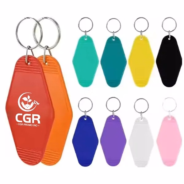 Retro Motel Key Tag with Keychain
