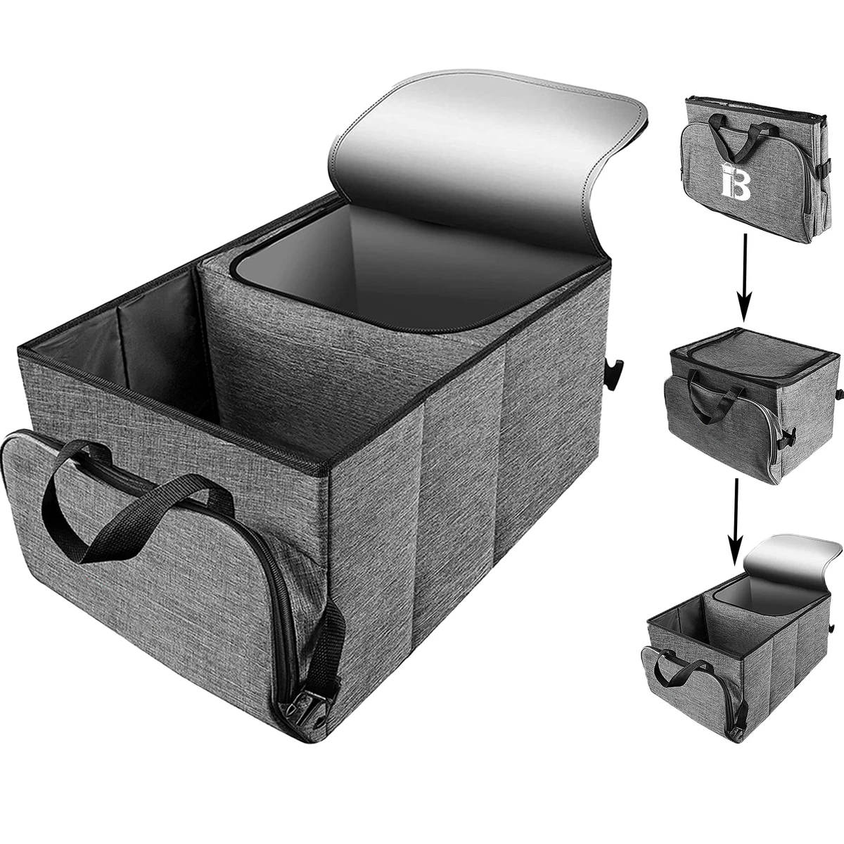 45L Foldable Car Trunk Storage Box Oxford Organizer 1