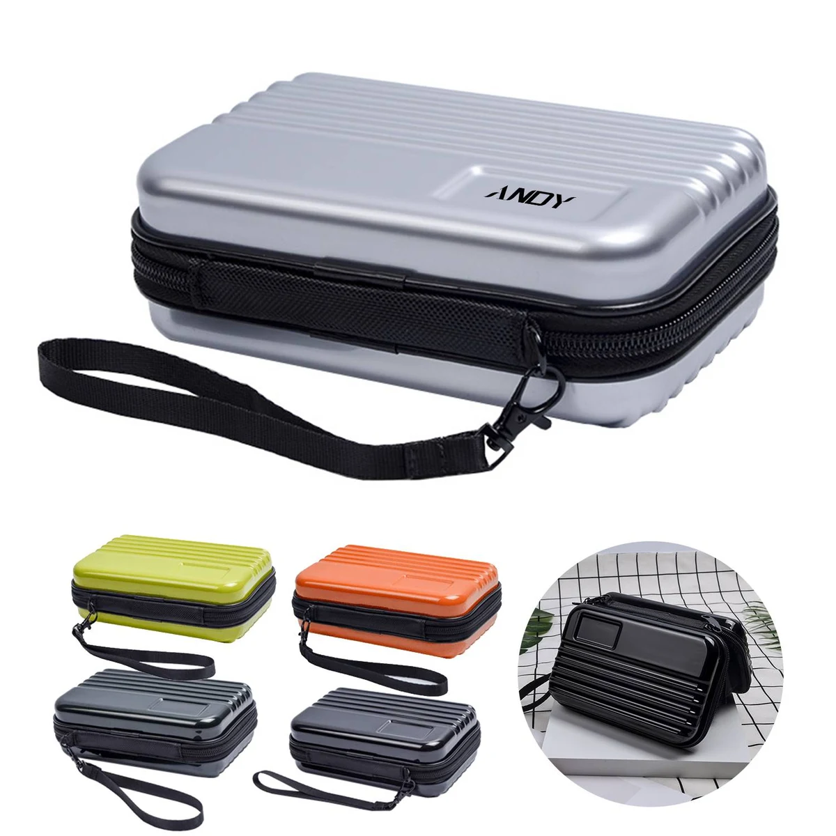 Hard Shell Cosmetics Case Carrying Mini Crossbody Bag 1