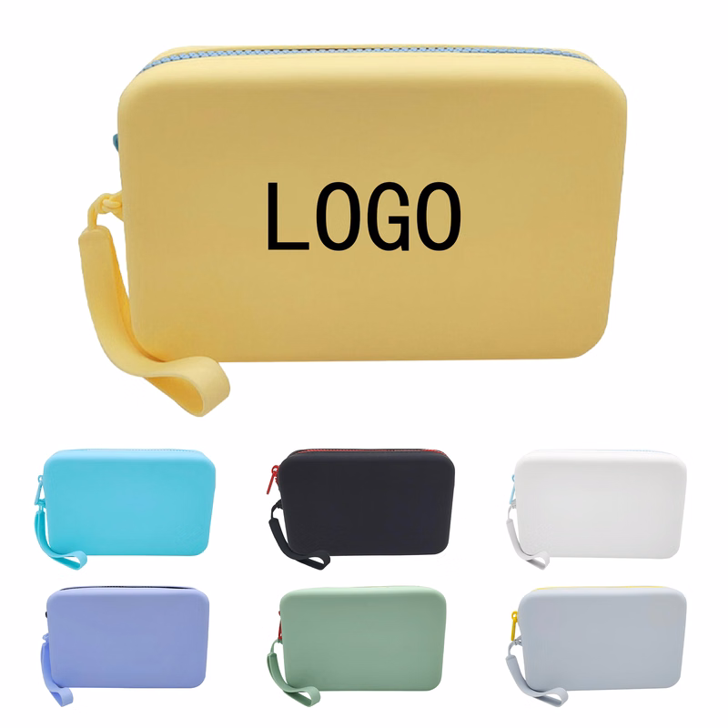 Silicone Toiletry Coin Wallet Storage Bag Carrying Bag
