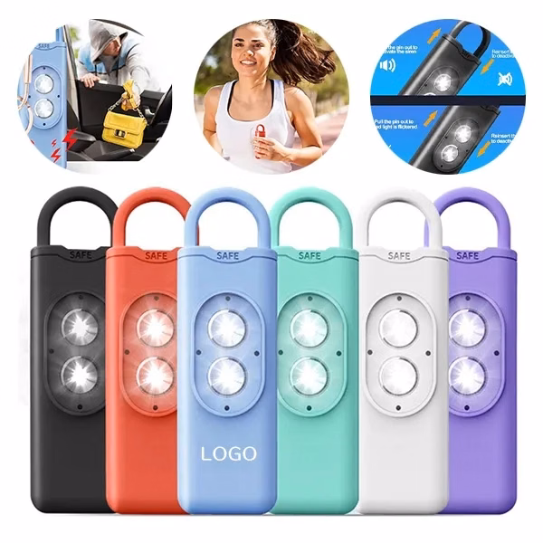 Personal Safety Alarm with Loud Siren and Flashing Light