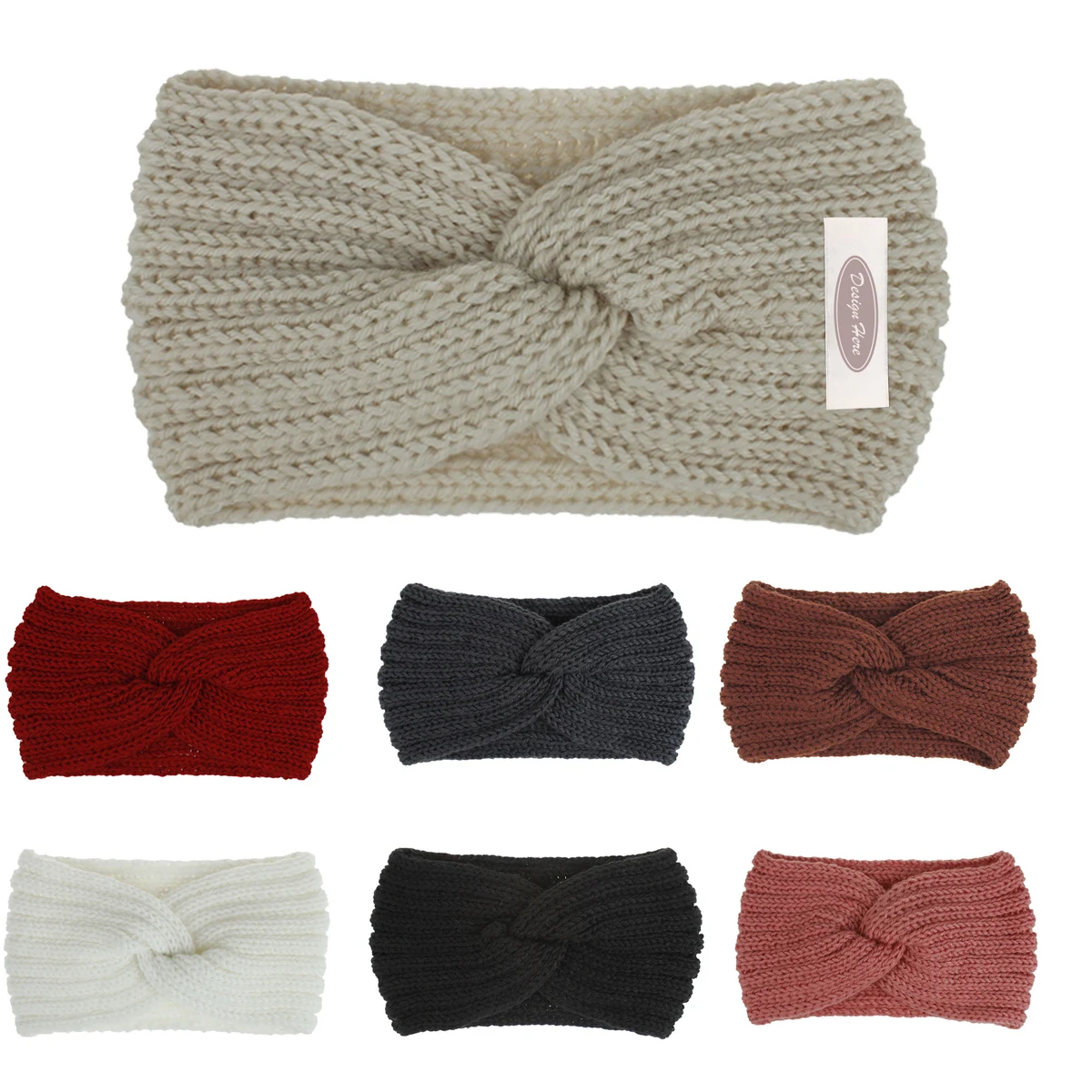 Winter Ear Warmers: Chunky Knit Braided Headbands 1