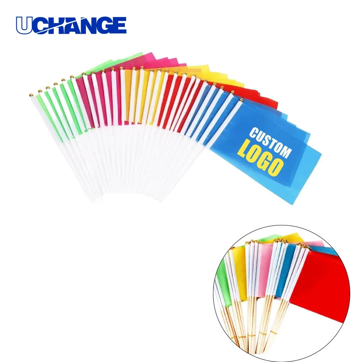 Hand Wave Flags Set for Event Cheers 1