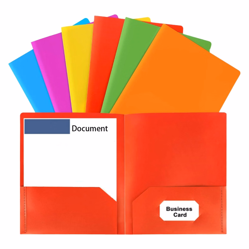 Plastic Folders with Pockets