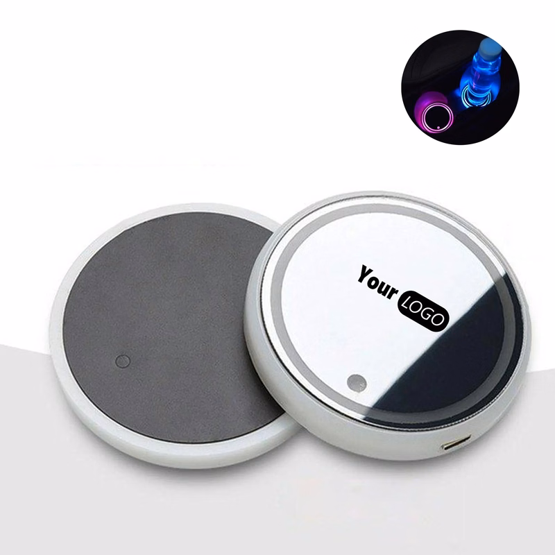 Car LED Coaster 7 Color Luminous RGB Light Mat