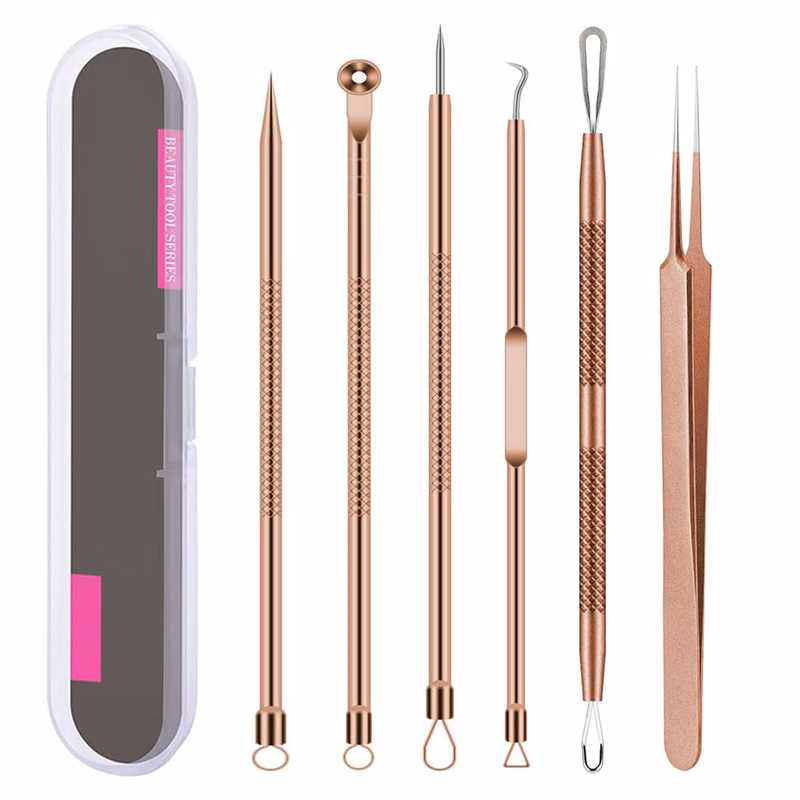 6 Pcs Blackhead Remover Acne Needle Tools Set