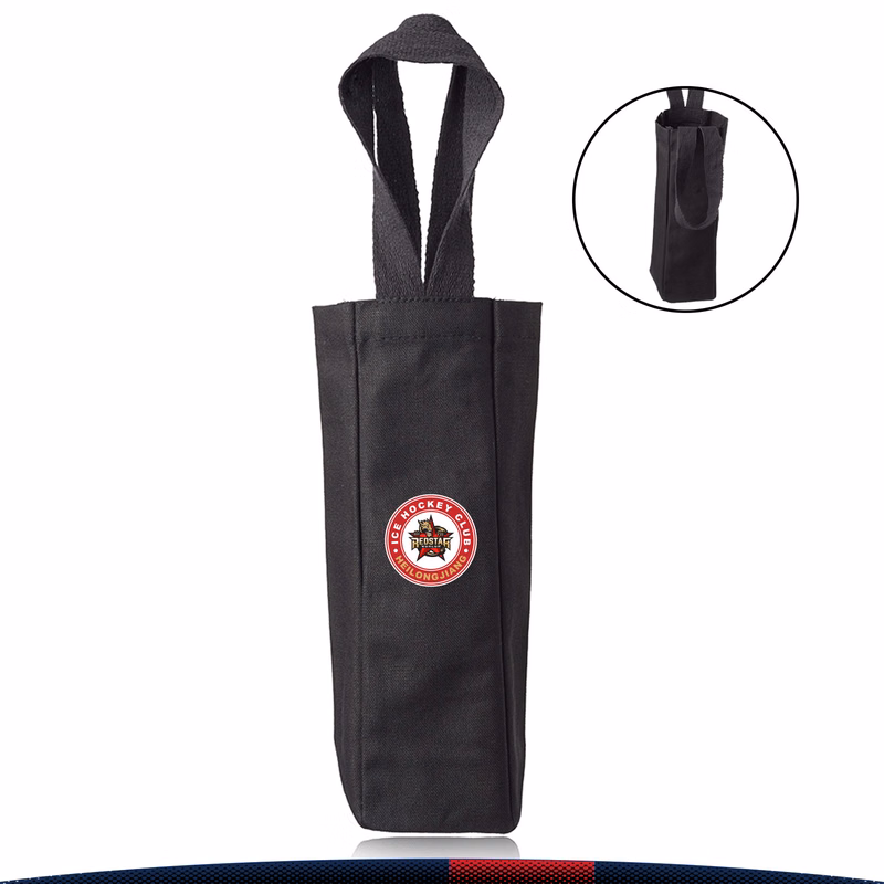 Bitta Single Bottle Canvas Wine Tote Bag